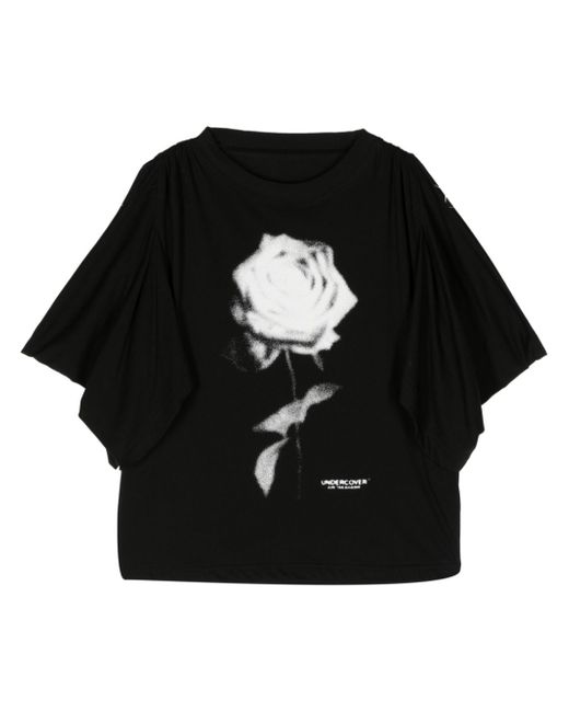 Undercover rose-print T-shirt