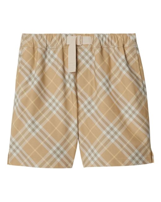 Burberry check print shorts
