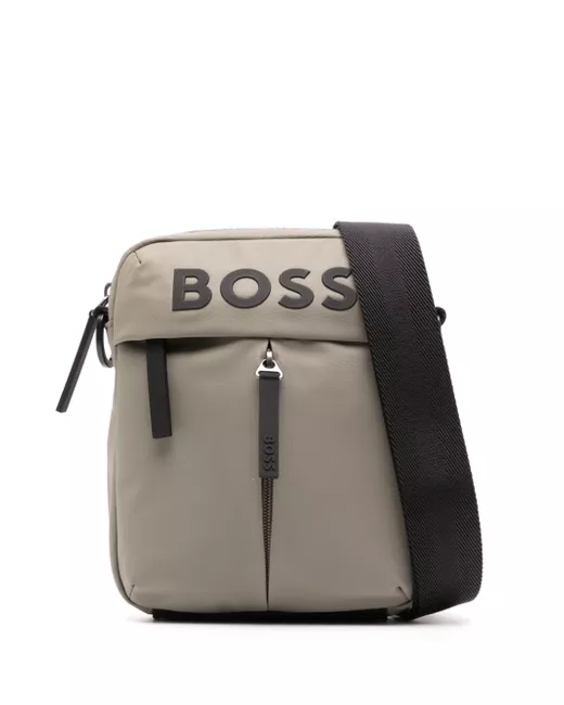 Boss logo-appliqué messenger bag