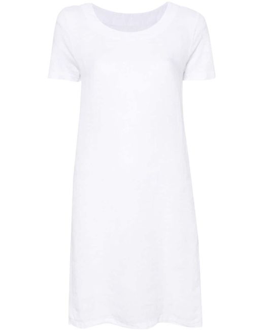 120 Lino short linen T-shirt dress