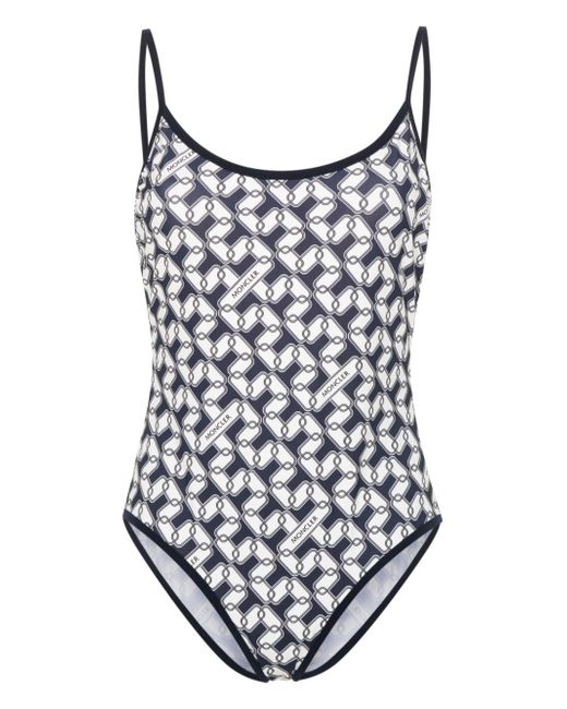 Moncler chain-link print swimsuit