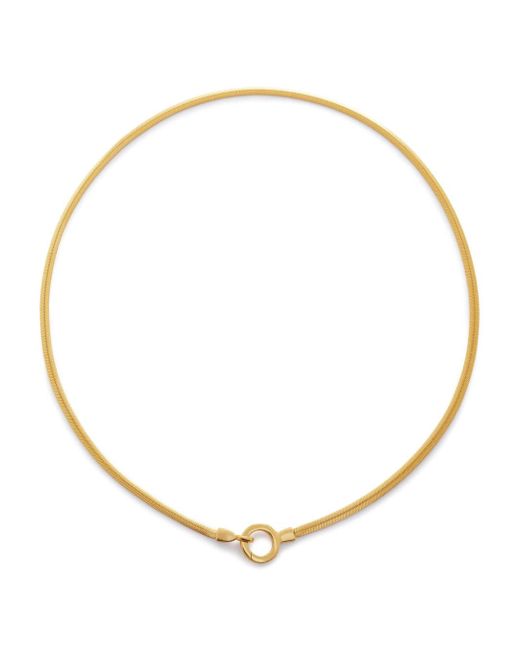 Monica Vinader 18kt recycled vermeil snake chain necklace
