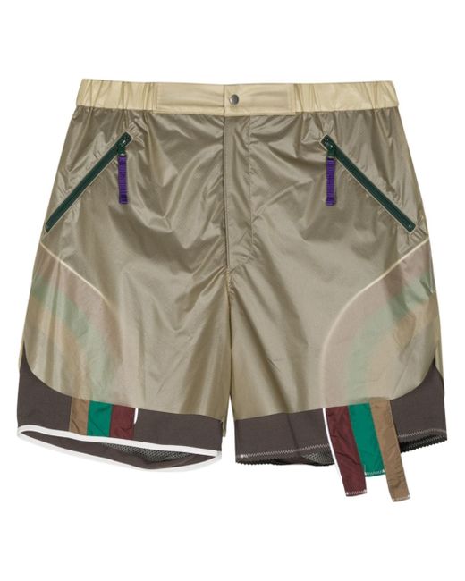 Kolor colour-block panelled shorts