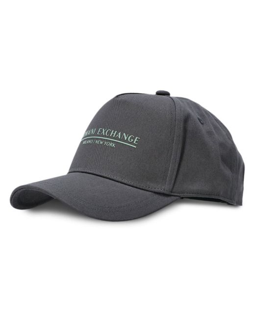 Armani Exchange logo-lettering baseball cap
