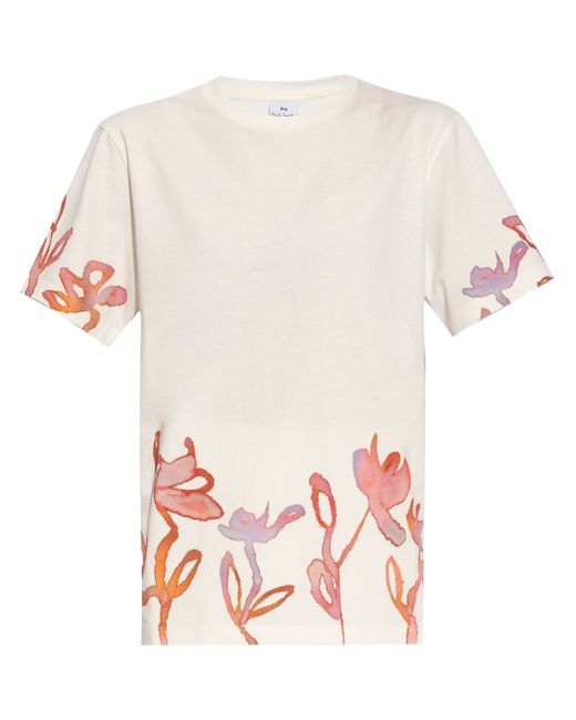 PS Paul Smith floral-print T-shirt