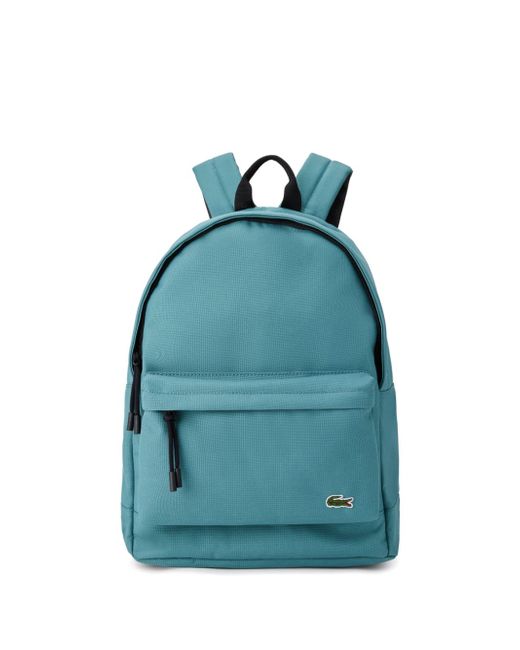 Lacoste logo-appliqué canvas backpack