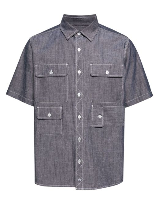 Alpha Industries multi-pocket chambray shirt