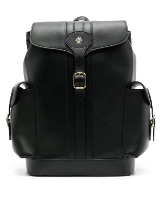 Bally buckled leather backpack