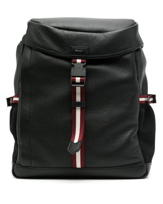Bally stripe-detail backpack
