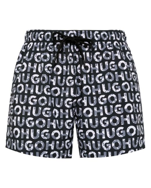 Hugo Boss all-over logo-print shorts