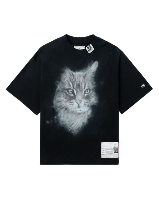 Maison Mihara Yasuhiro Cat-print T-shirt