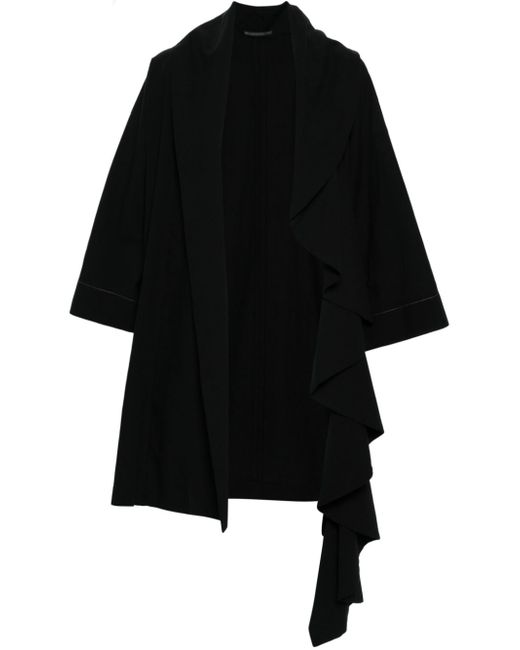 Yohji Yamamoto open-front textured jacket