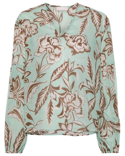 Liu •Jo floral-print blouse