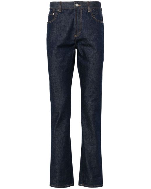 Gucci GG-embossed straight-leg jeans