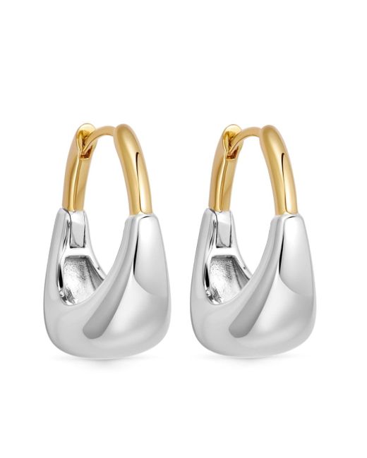 Astley Clarke 18kt recycled vermeil and sterling silver Aurora hoop earrings