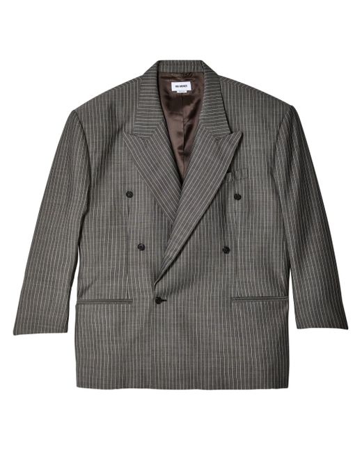 Hed Mayner pinstripe double-breasted blazer