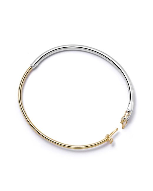 Astley Clarke 18kt recycled vermeil and sterling silver Aurora bangle bracelet