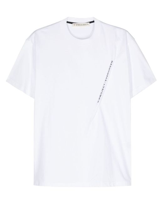 Y / Project logo-print cotton T-shirt