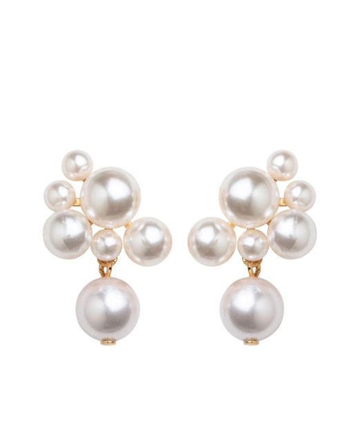Jennifer Behr Perlita pearl-detailing earrings