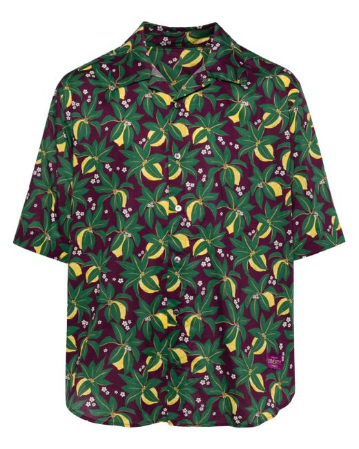 Croquis botanical-print shirt
