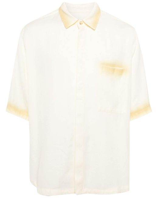 Croquis faded-trim short-sleeve shirt