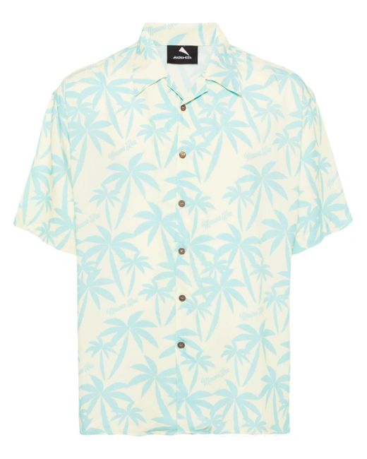 Mauna Kea palm tree-print shirt