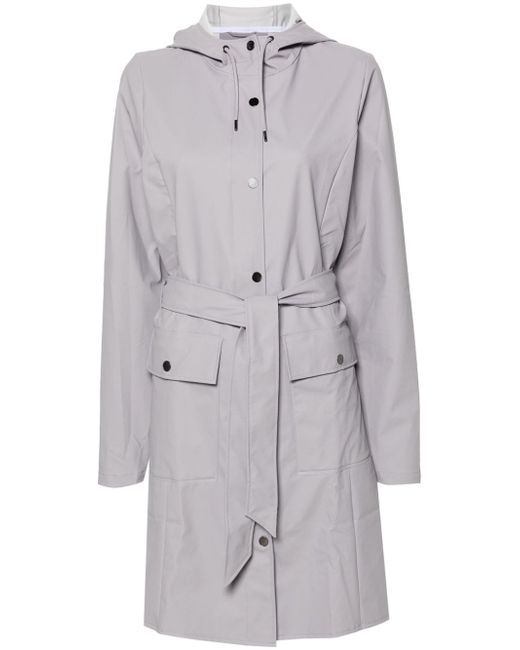 Rains Curve W belted trench coat