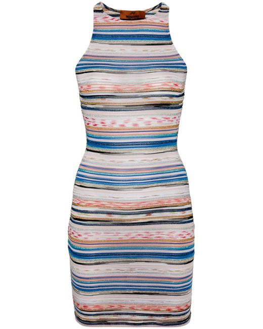 Missoni striped fine-knit minidress