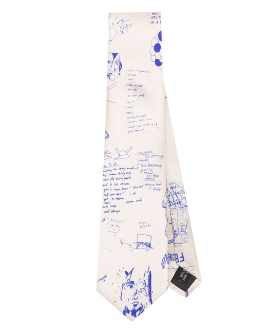 KidSuper drawing-print tie