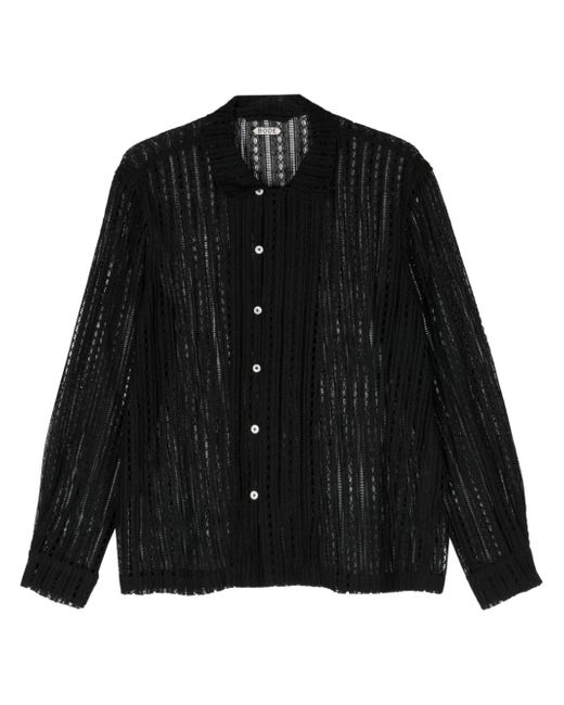 Bode Meandering Lace shirt