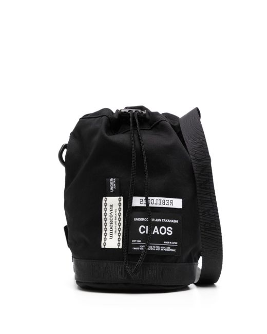 Undercover logo-tag messenger bag