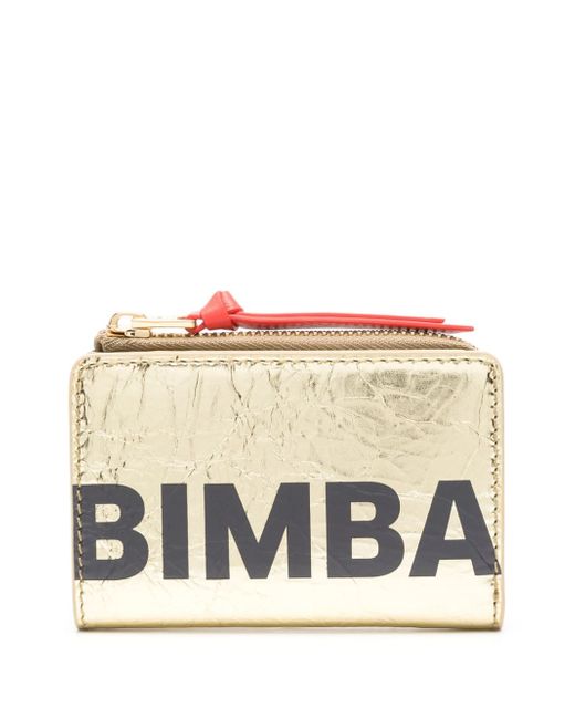 Bimba Y Lola logo-print leather wallet