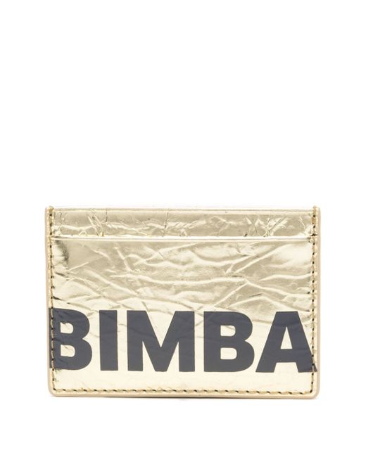 Bimba Y Lola logo-print leather card holder