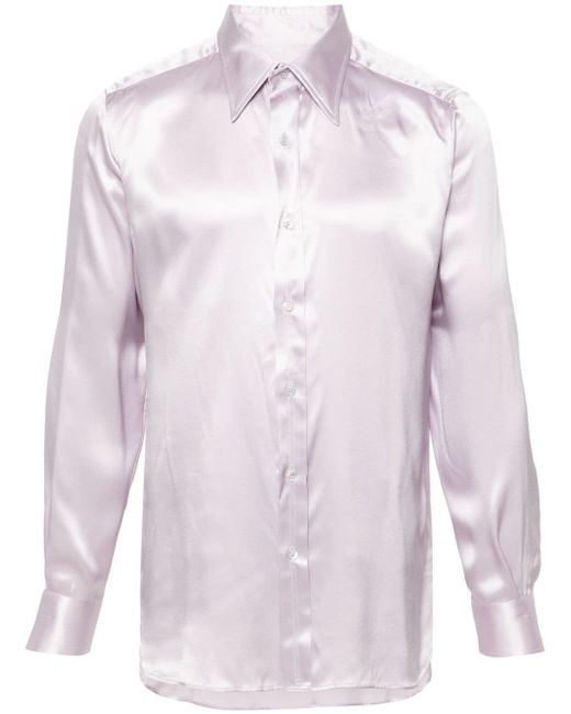 Tom Ford straight-point collar shirt