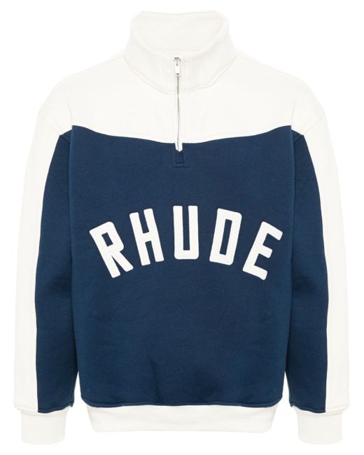 Rhude Contrast Varsity cotton sweatshirt