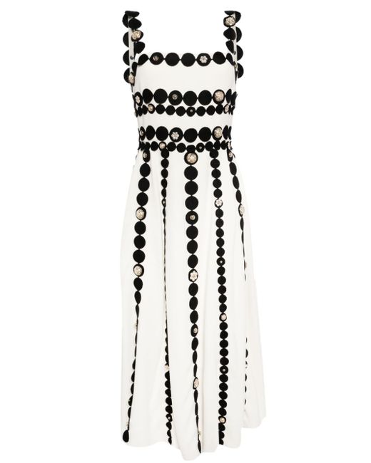 Elie Saab crystal-embellished cady dress