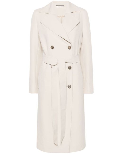 Tagliatore belted trench coat