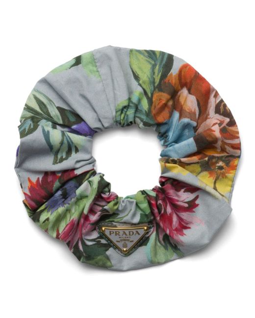 Prada floral-print scrunchie