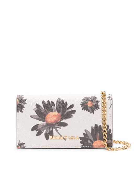Bimba Y Lola daisy-print chain wallet