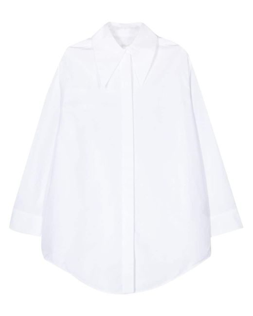 Jil Sander oversized-collar poplin shirt