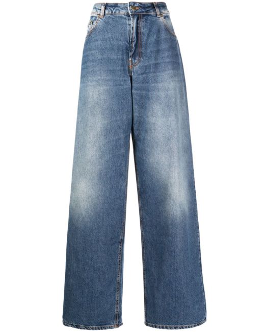 Roberto Cavalli high-rise wide-leg jeans
