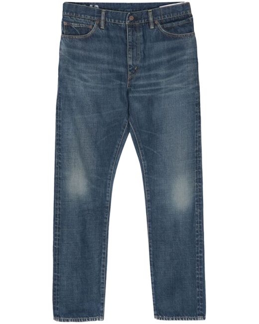 Visvim Social Sculpture 21 mid-rise tapered jeans