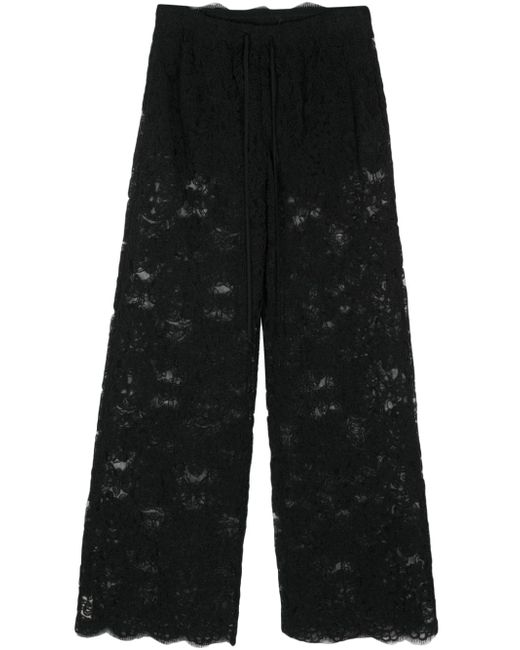 Ermanno Scervino corded-lace wide-leg trousers