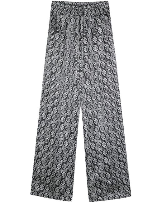 Kiton abstract pattern print trousers