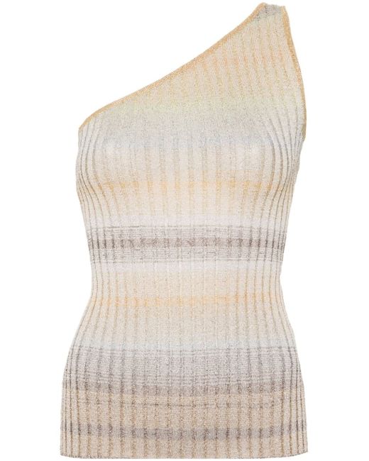 Missoni one-shoulder knitted top