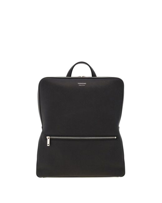 Ferragamo grained leather backpack
