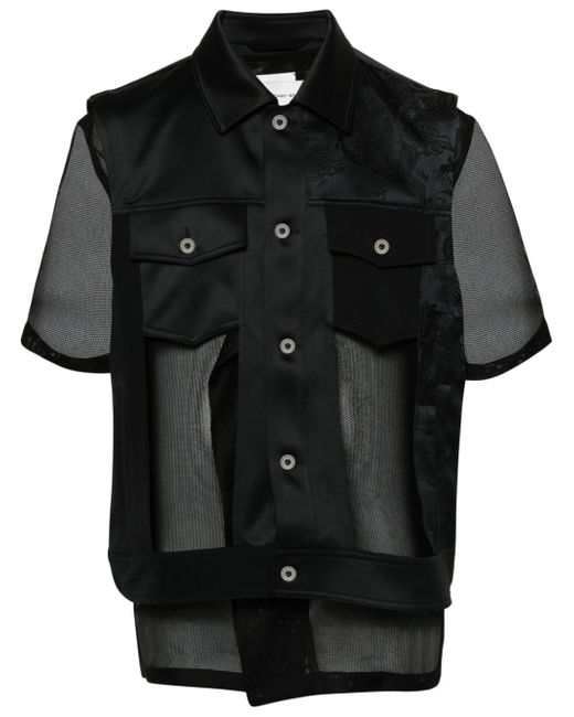 Feng Chen Wang layered cut-out vest