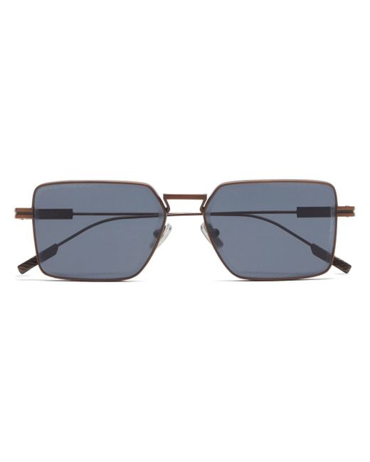 Z Zegna square-frame tinted sunglasses