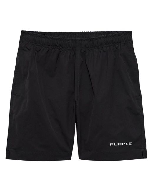 Purple Brand Wordmark swim shorts