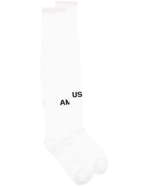 Ambush logo-jacquard ribbed socks